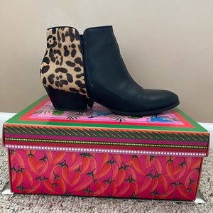 Leopard Print Ankle Booties